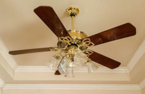 ceiling fan installed on ceiling