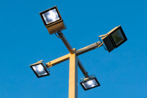 flood lights for a parking lot