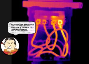 Electrical Disconnect over heating show with Infrared