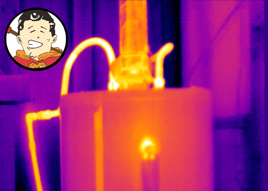 Plumbing Infrared showing water heater.