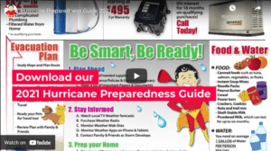 Hurricane disaster prep image still for video