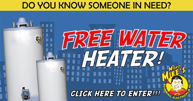 Yearly water heater giveaway